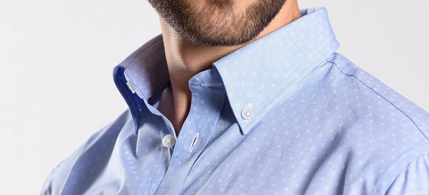 Alain Delon Blue Casual camicia extra slim fit azzurra button-down