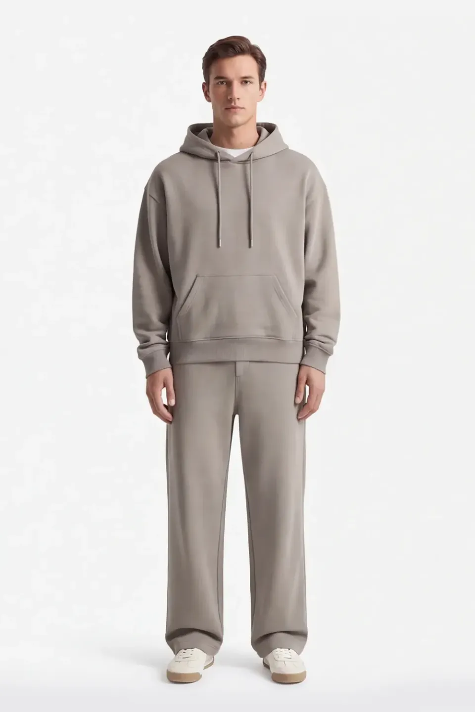 Sonny Bono OF 07013P4 pantalone jogger tortora over fit