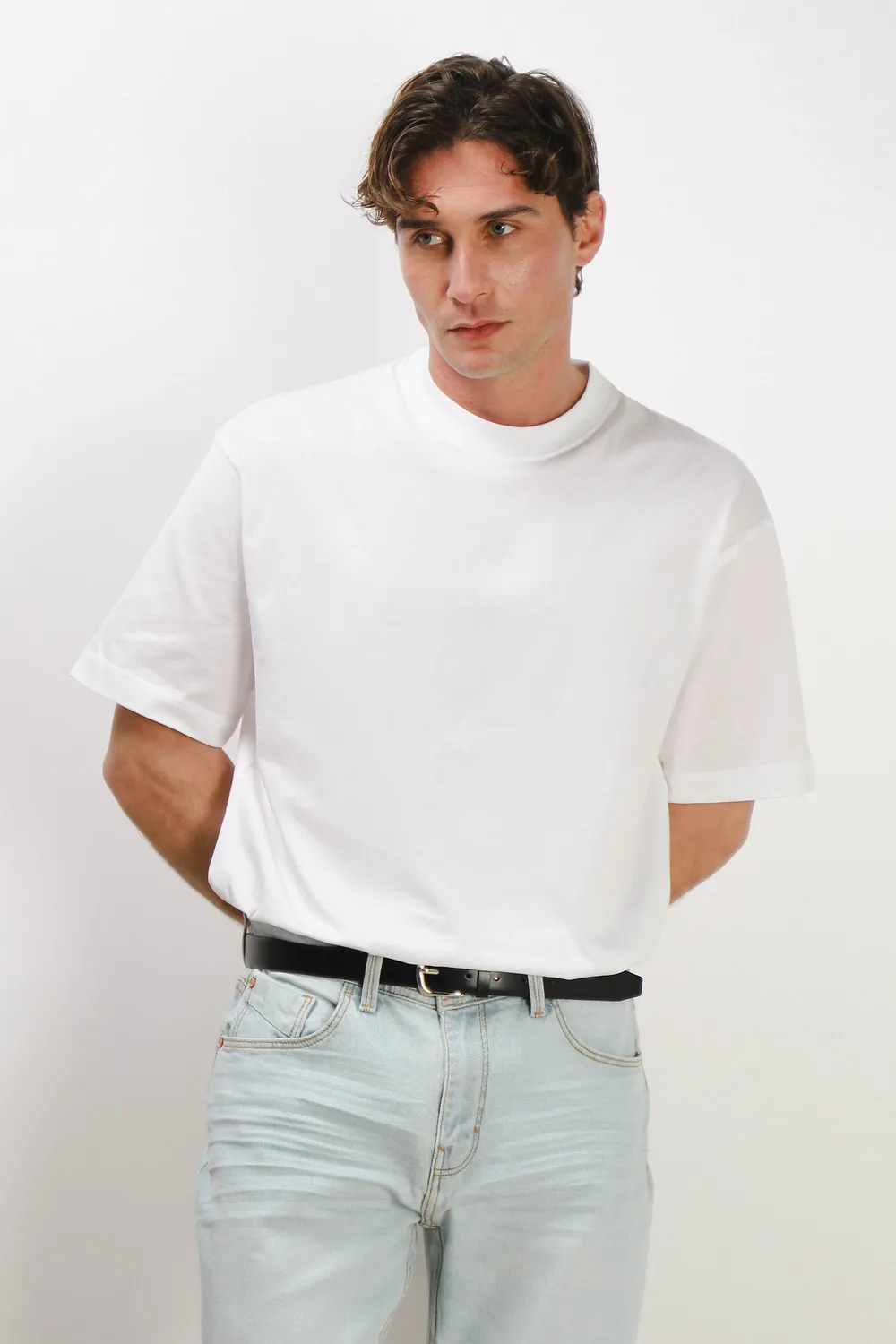 Sonny Bono Girocollo T-Shirt Cotone Mercerizzato Bianco