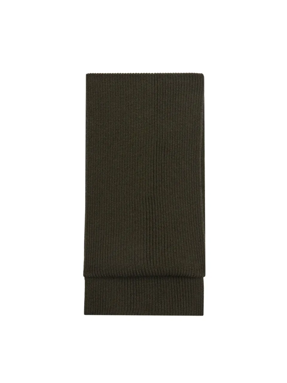 Caruso Sciarpa in Lana Verde a Maglia