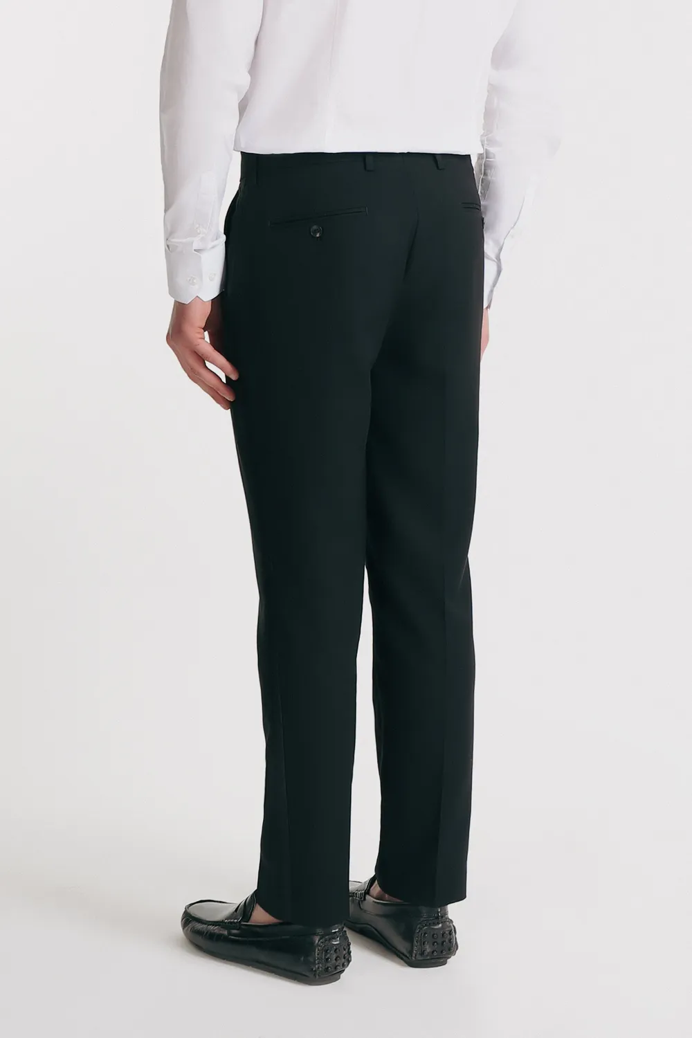 Sonny Bono Pantaloni Classici Neri Bordino Raso