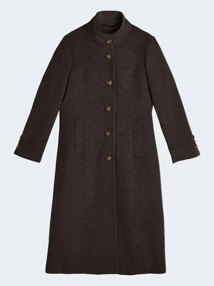 Sand New Parker Long cappotto cashmere marrone