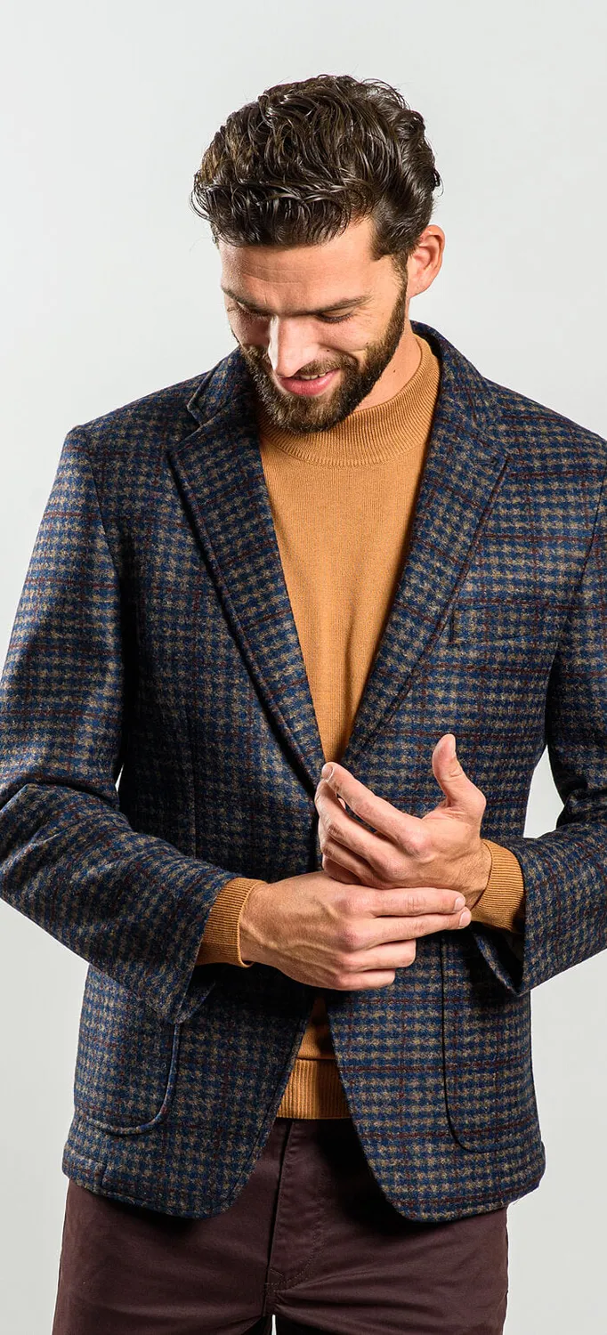Alain Delon giacca elasticizzata slim fit sfoderata