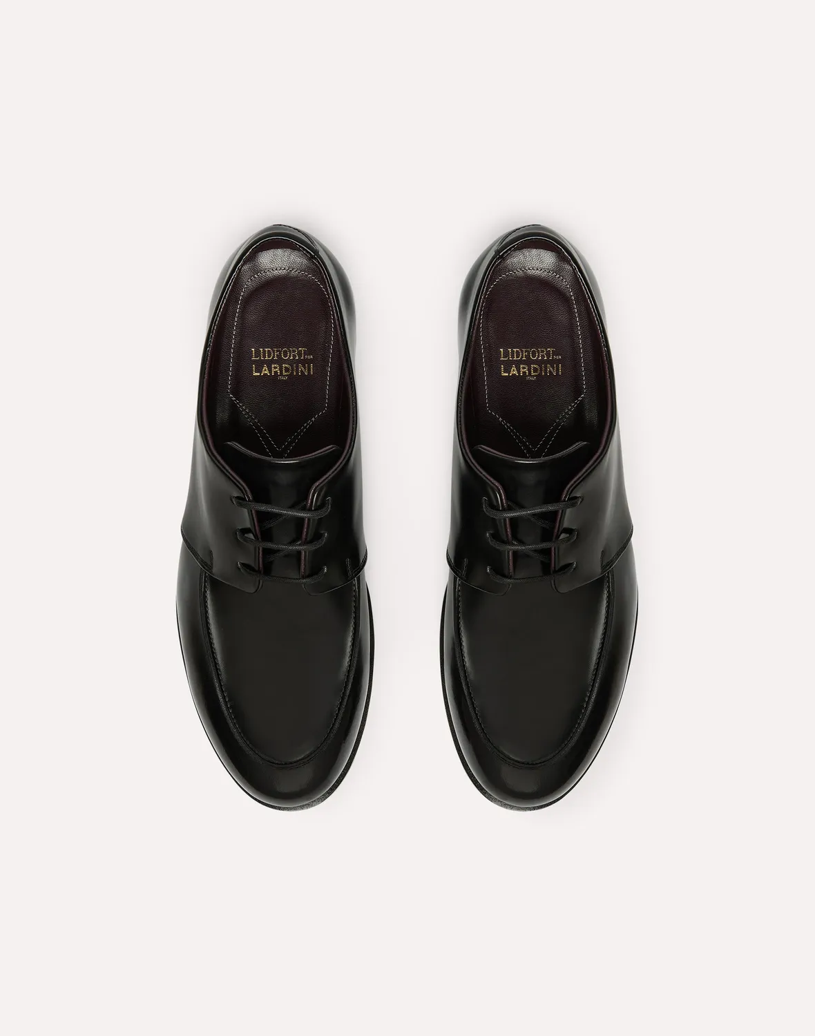 Lardini derby nero pelle toro 3 occhielli