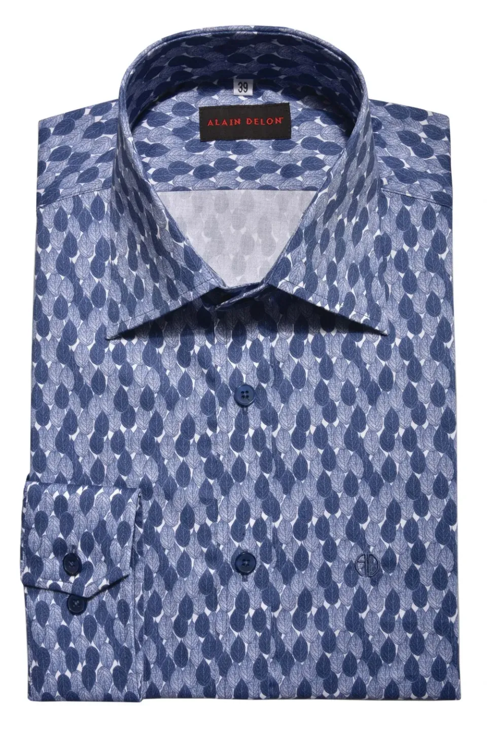 Alain Delon Basic camicia azzurra extra slim fit cotone