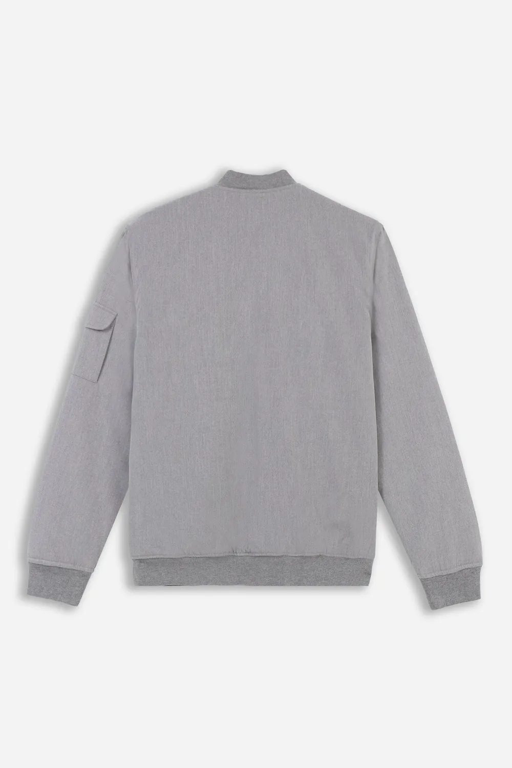 Sonny Bono Bomber Imbottito Giubbotto Grigio Chiaro