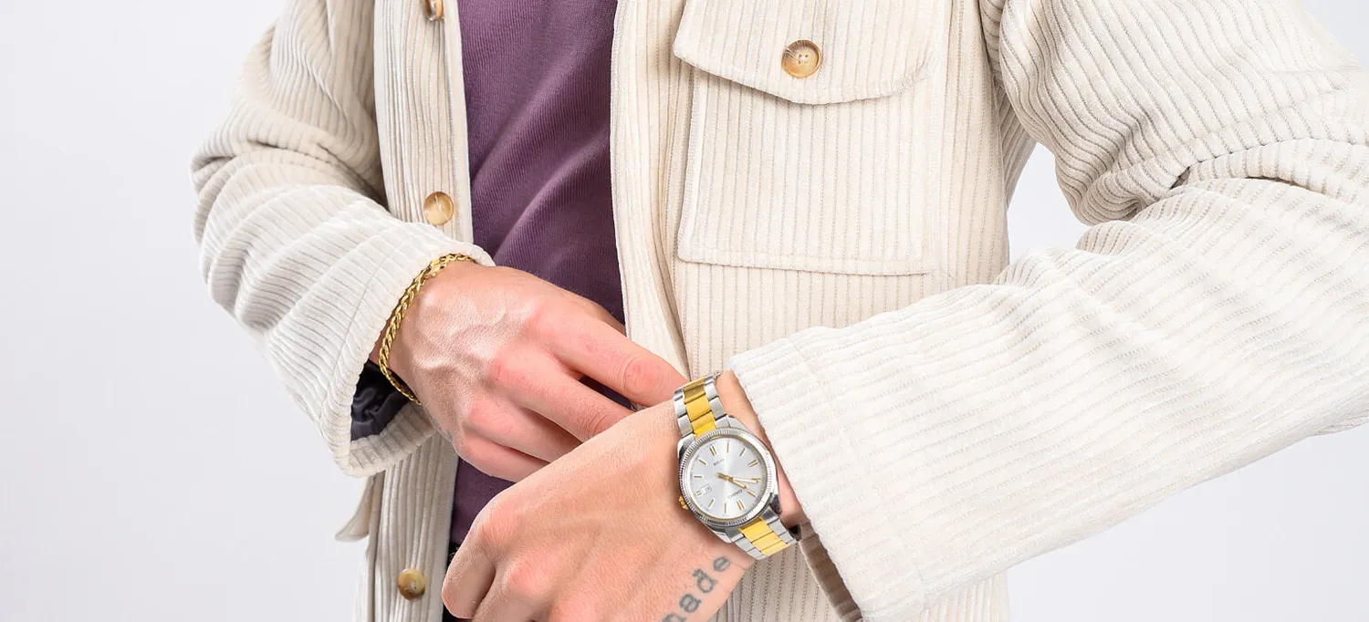 Alain Delon sovracamicia beige velluto coste