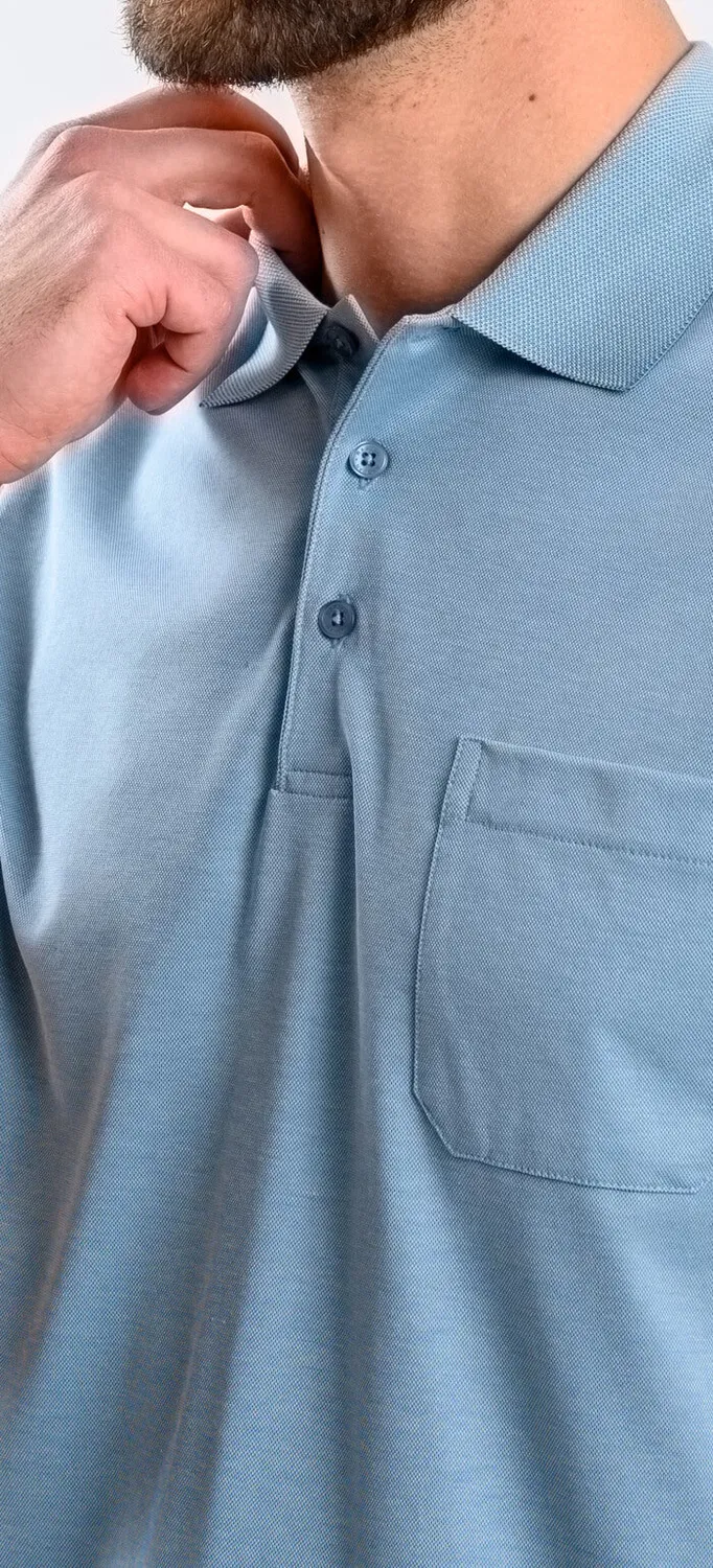 Alain Delon Polo Slim Fit Verde Chiaro Micropima