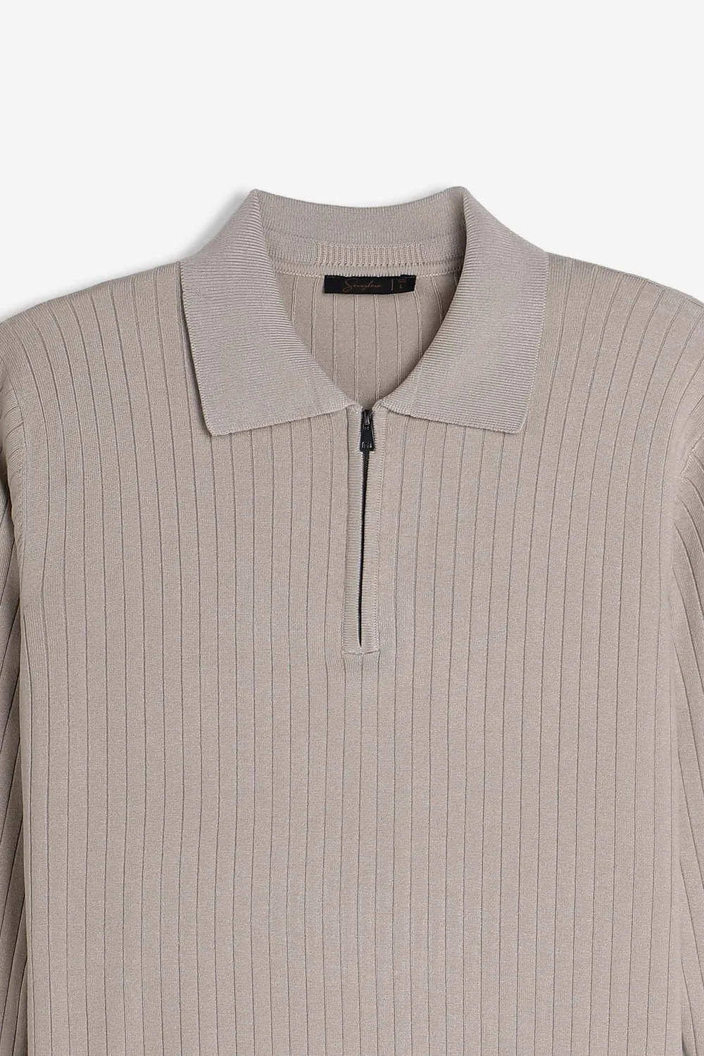 Sonny Bono Mezza Zip 06122MG maglia polo beige chiné