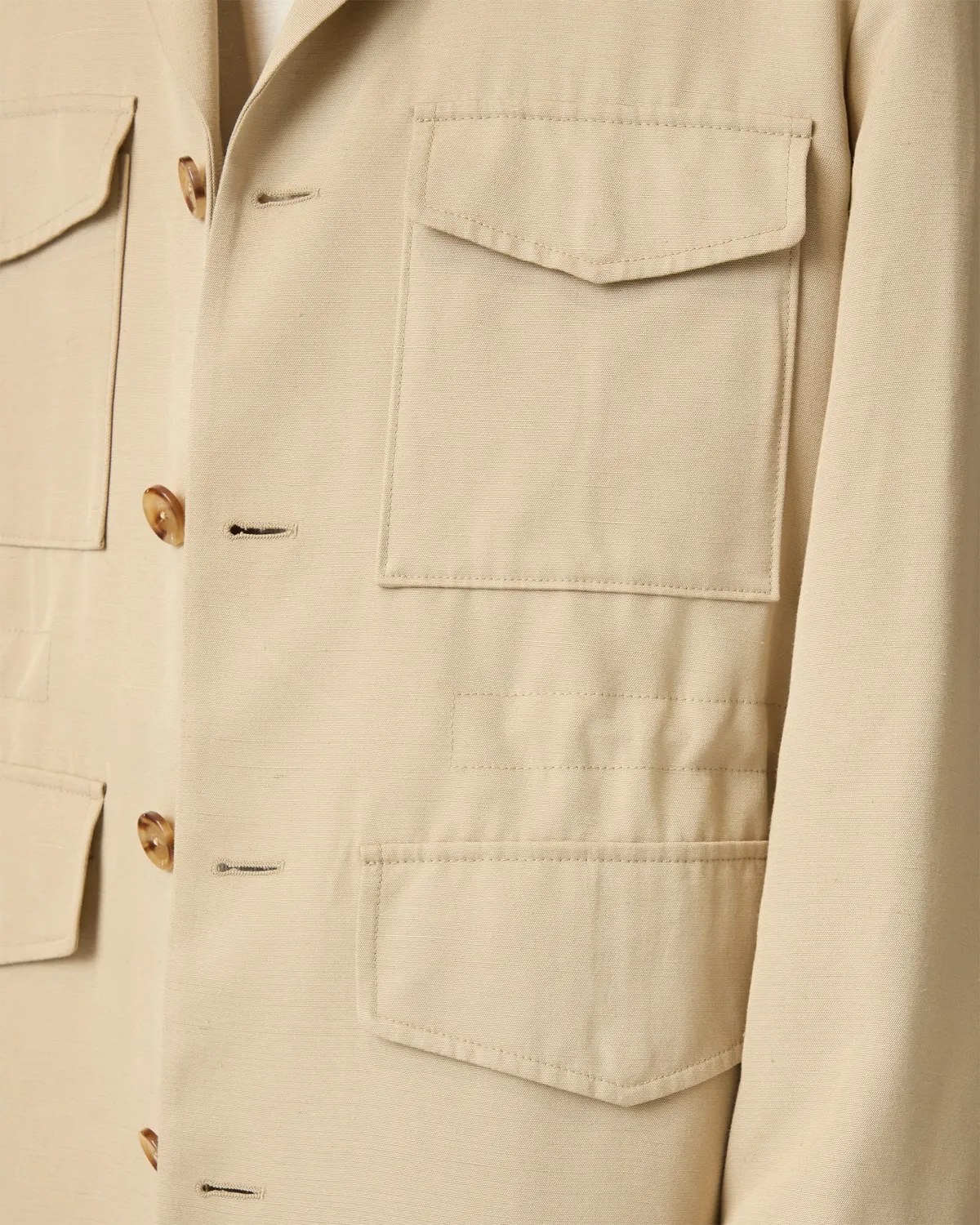 Lardini field jacket cammello EcoVero viscosa 5 bottoni