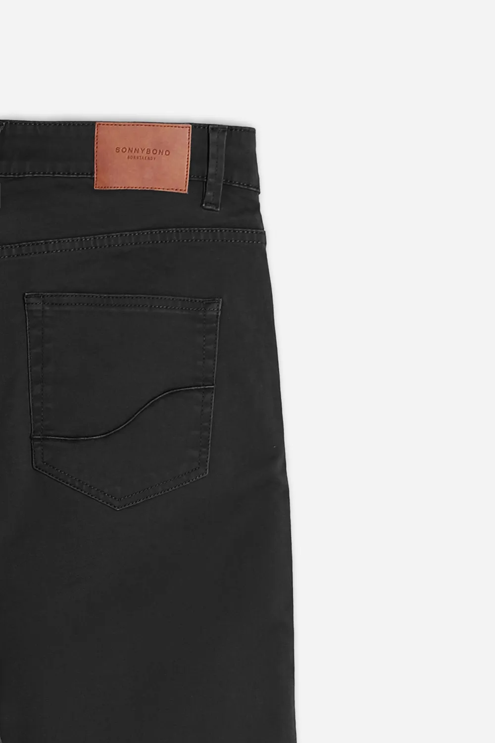 Sonny Bono 5 Tasche Basic pantalone nero gabardina
